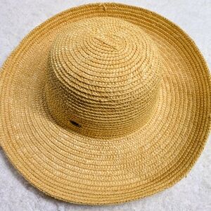 Scala Packable Elegant Tan Straw Hat